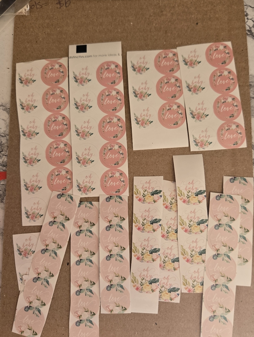 72 Love And Baby Stickers 1/2in Stickers